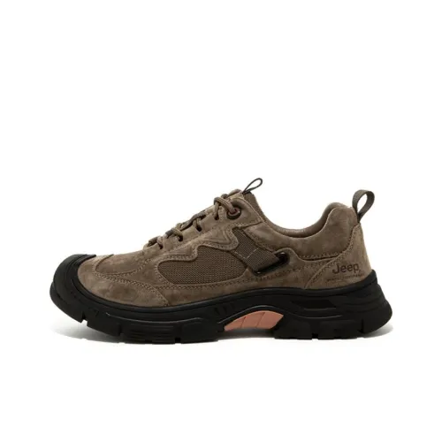 JEEP Амортизация Износостойкие Низкие Топы Походная обувь Мужская Хаки