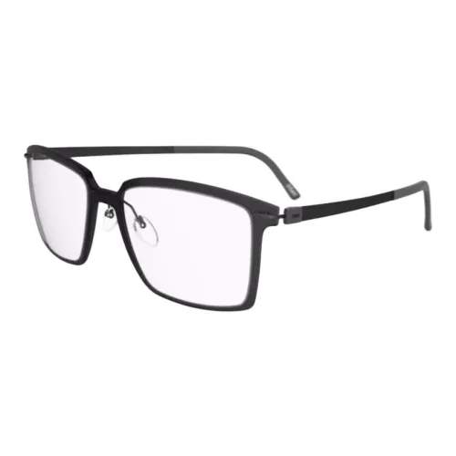 SILHOUETTE Titanium SPX Square Eyeglass Frames Men's Black