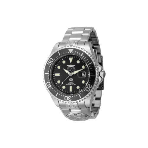 INVICTA Мужские часы Автоматический механический механизм Стальной ремешок 47 мм Черный циферблат