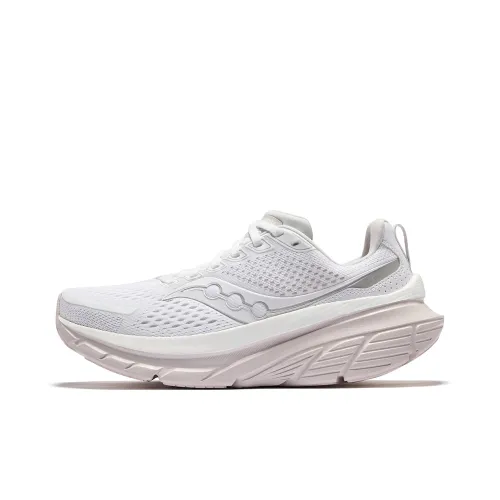 Saucony GUIDE 17 Low Топ Беговые кроссовки Женские Белые Светло-розовые