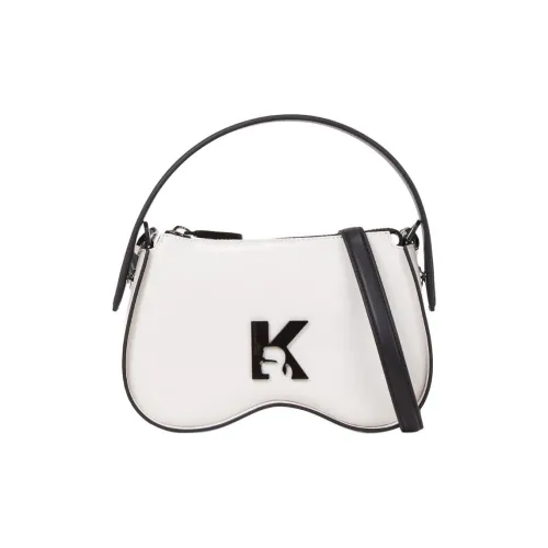 Karl Lagerfeld Полиэстер с ПУ (полиуретан) Сумка через плечо Сумка Женская Белая