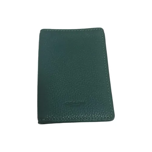 COACH Кожа Держатель для карт кошелек Мини Женский Зеленый