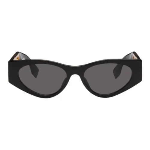 FENDI Ацетат Кошачий глаз Солнцезащитные очки Мужской Черный