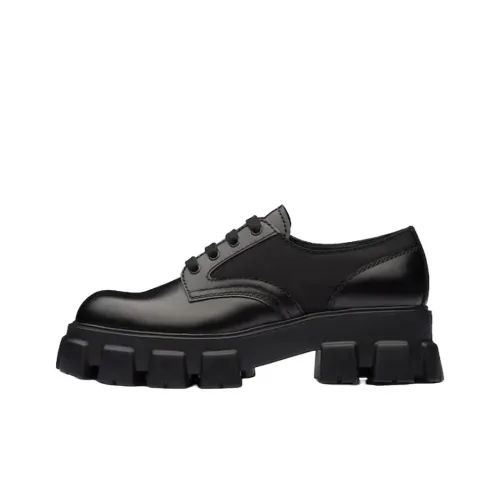 PRADA Monolith Повседневные кожаные туфли с низким верхом Мужские