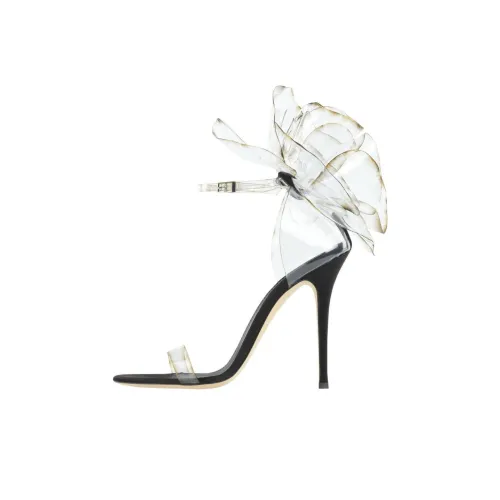 Giuseppe Zanotti GZ Peony One Strap Sandals 11,5cm Women's Transparent Джузеппе Занотти GZ Пион One Ремешок Сандалии 11,5 см Женские Прозрачные