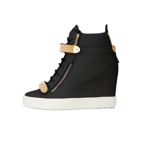 Giuseppe Zanotti GZ Coby Wedge High Топ Кроссовки для скейтбординга Женские Черный