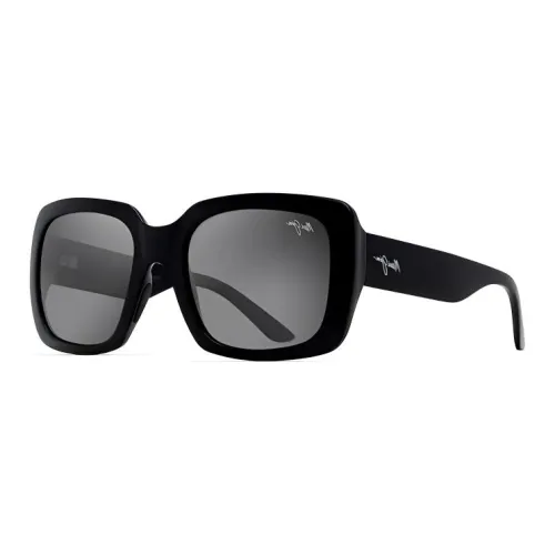 Maui Jim Nylon Square Sunglasses Unisex Black