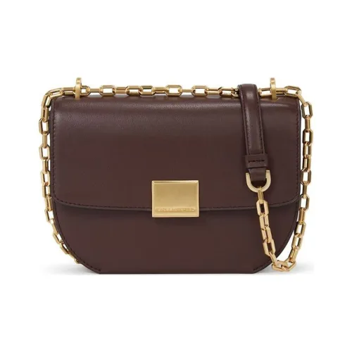 Karl Lagerfeld Сумка через плечо из коровьей кожи Маленькая Унисекс Умбра