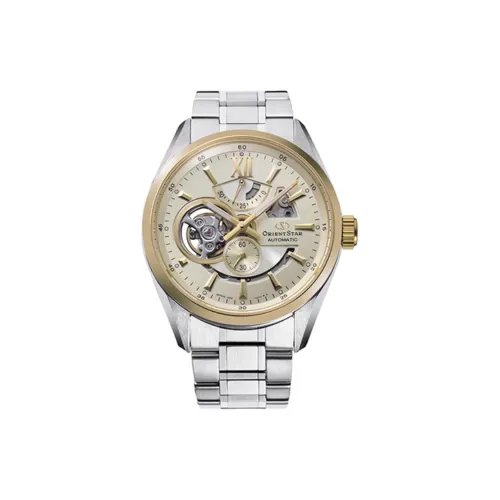 ORIENT Автоматический Ручной Механизм Нержавеющая Сталь Ремешок Часы Мужские Часы С Черепным Циферблатом