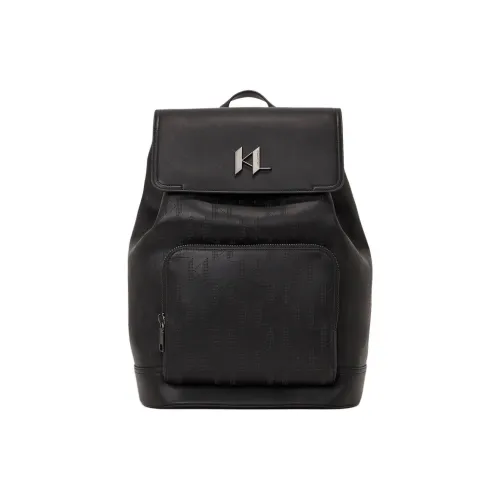 Рюкзак из полиуретана KARL LAGERFELD стандартный мужской черный