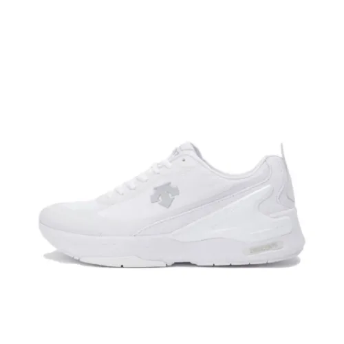 DESCENTE DELTA Collection Slip-resistant Abrasion-resistant Low Top Casual Shoes Unisex White DESCENTE DELTA Collection Противоскользящий Устойчивый к истиранию Низкий Топ Повседневная Обувь Унисекс Белый