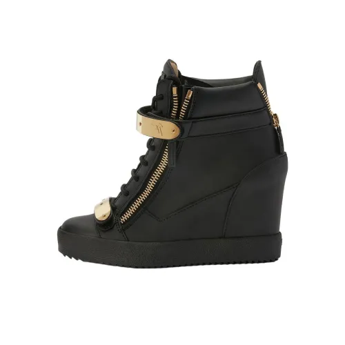 Giuseppe Zanotti GZ Coby High Топ Скейтборд Кроссовки Женские Черные