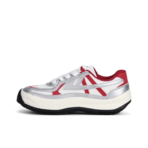 Warrior Heaven's Пава Винтаж Galaxy City Sports Повседневная обувь Unisex Silver White Red