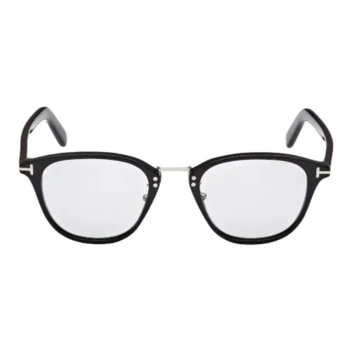 TOM FORD Пластик Кошачий глаз Оправы для очков Мужской Черный