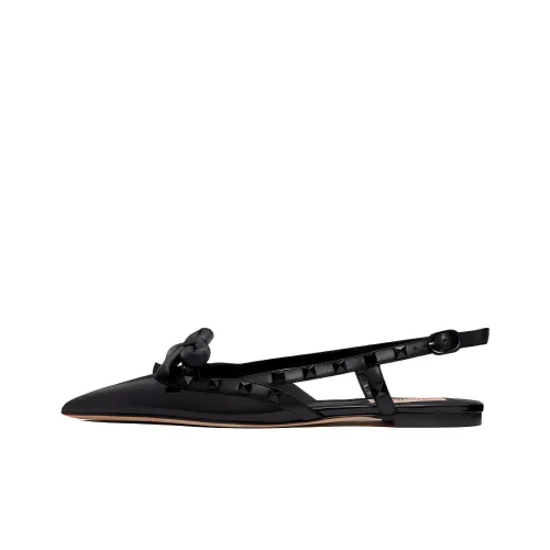 Valentino ROCKSTUD BOW Женские повседневные туфли Черный Женские