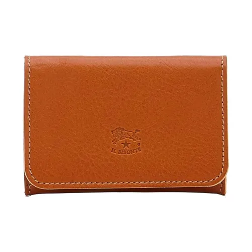 Il Bisonte Коровья кожа Держатель для карт Мужской Карамель