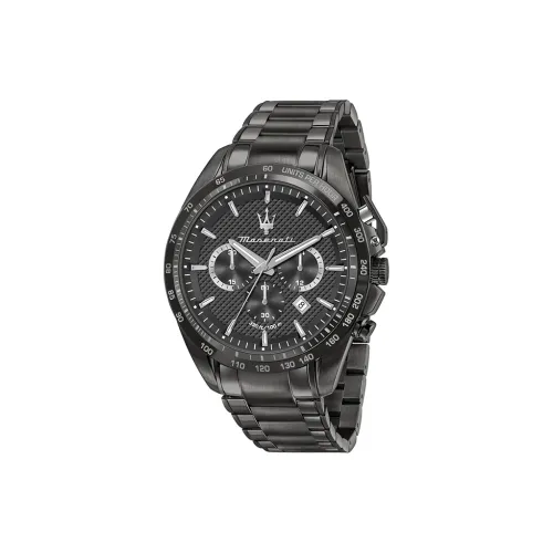 Maserati Explorer Collection Black Warrior Кварцевые мужские часы механический металлический ремешок 45 мм черный циферблат