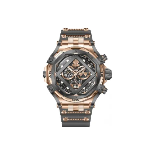 INVICTA Наручные часы Кварцевый механизм Силиконовый ремешок CABLE 55 мм Черный циферблат Мужские часы