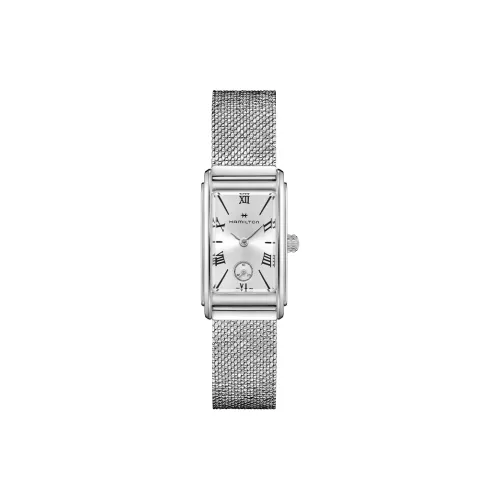 HAMILTON United States Classic Love Me Collection Кварцевый механизм Женские часы Watch Серебристый циферблат