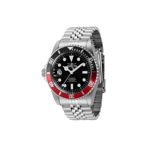 INVICTA Мужские часы Автоматический механический механизм ремешок из нержавеющей стали 42 мм черный циферблат