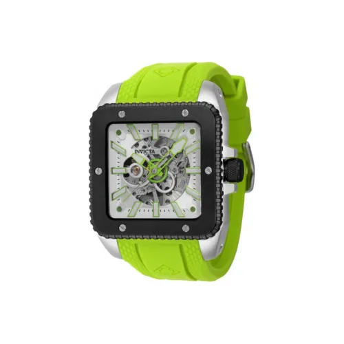 INVICTA Наручные часы Механический механизм Силиконовый ремешок 45 мм Черепный циферблат Мужские часы