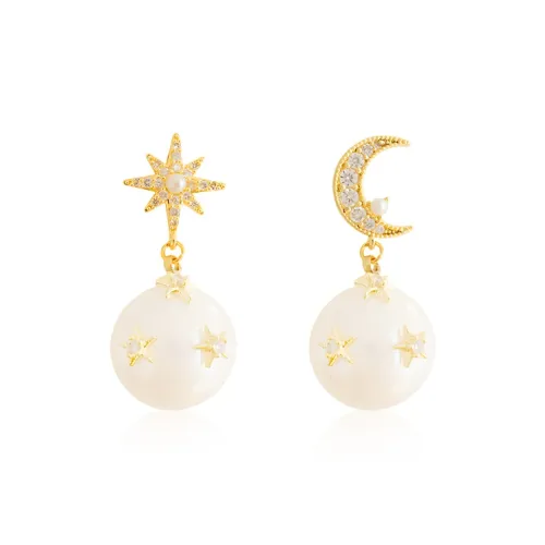 GUDS GAVE Сплав Циркон Оболочка Бусины Серьги Женские