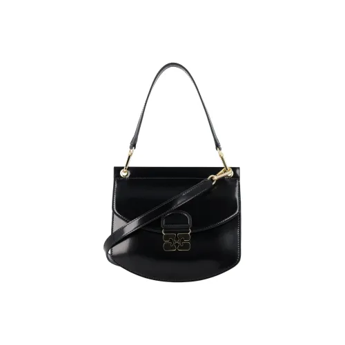 GANNI Переработанный термопластичный полиуретан переработанная кожа PES сумка маленькая женский черный