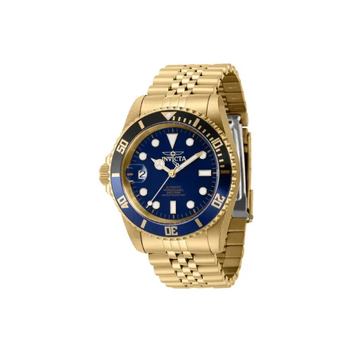 INVICTA Мужские часы Автоматический механический механизм ремешок из нержавеющей стали 42 мм синий циферблат