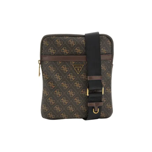 GUESS Crossbody Bag Brown Multicolor Men's