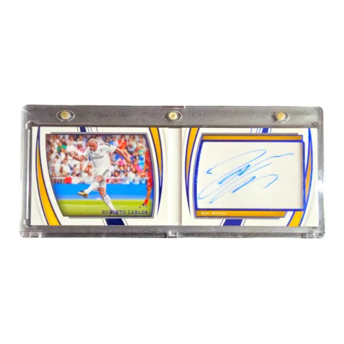 PANINI 2022 23 Immaculate Roberto Carlos IMM Карта Подпись 25 Коробка Королевский Madrid Легенда Левая сторона Спина Спортивные Карты 1 шт
