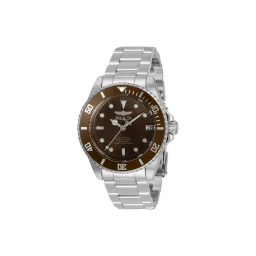 INVICTA Наручные часы Автоматический Механический Механизм Нержавеющая Сталь Ремешок 36 мм Коричневый Циферблат Женские Часы