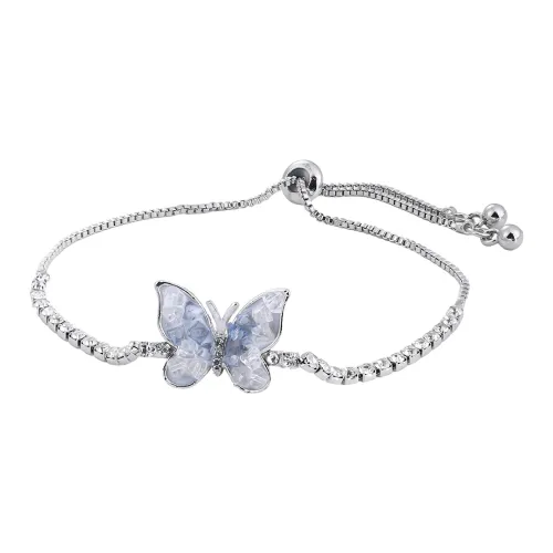 MAGICPOLE Титановая сталь Сплав Стекло Браслеты Женские Серебряный