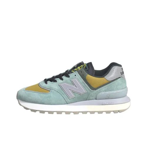 New Balance NB 574 Беговые кроссовки Низкий верх Светло-зеленый/Желтый/Оливково-зеленый Унисекс