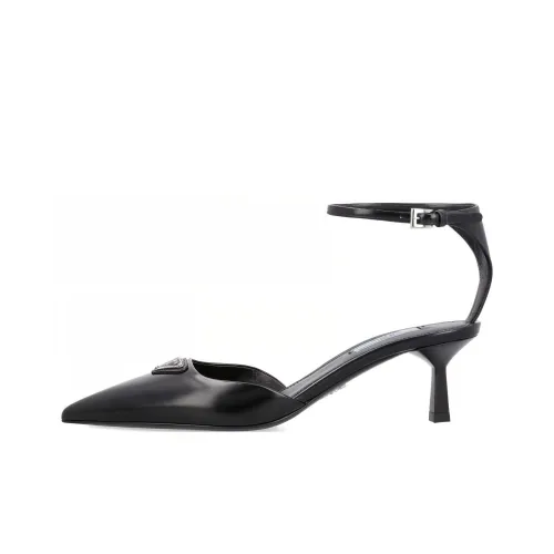 PRADA MID Низкий каблук Обувь Женская Черная