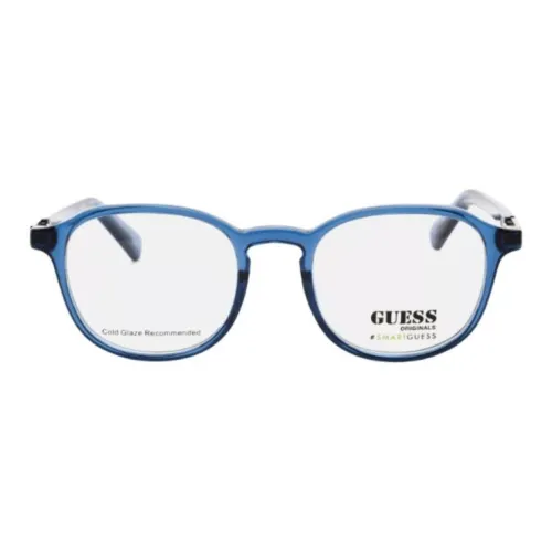 GUESS Пластик Круглый Оправы для очков Мужской Синий