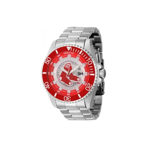 INVICTA Мужские часы Кварцевый механизм Ремешок из нержавеющей стали 47 мм Белый циферблат