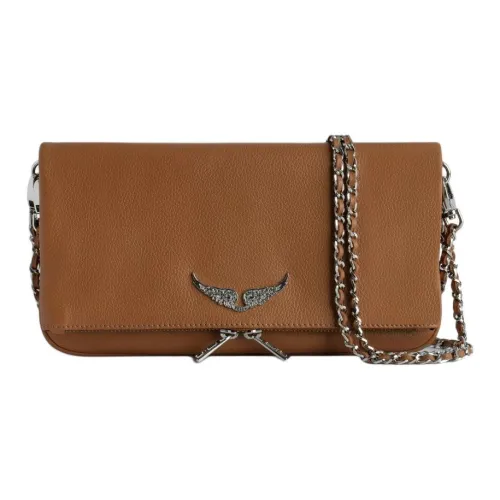 Zadig Voltaire Коровья кожа Одно плечо Через плечо Клатч Женский Коричневый