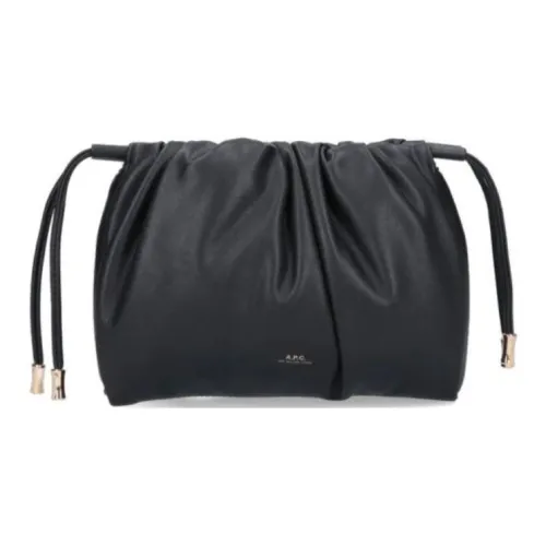 A.P.C ПУ (полиуретан) Полиэстер Сумка через плечо Сумка на плечо Женская Черная