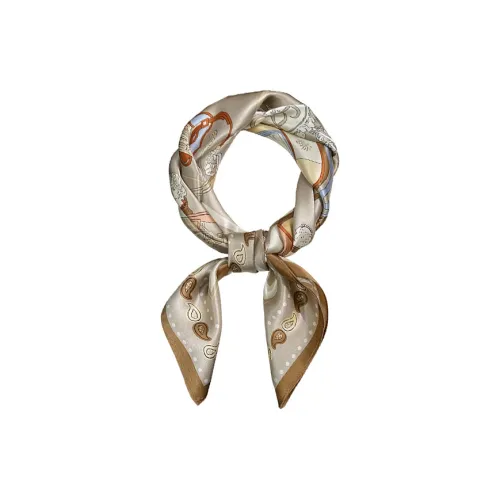 MITHAOL KUSC Шелковые шарфы для женщин Шампанское Carriage