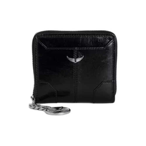 Zadig Voltaire Лакированная кожа Кошелек Мини Женский Черный