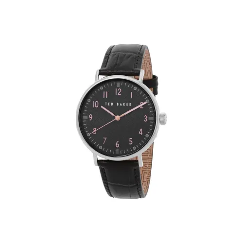 TED Baker Mimosaa Collection Мужские часы Кварцевый механизм Кожаный ремешок 41 мм Черный циферблат
