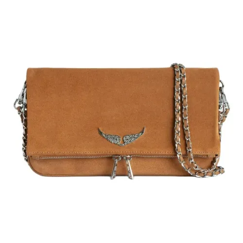 Zadig Voltaire Замша Одно плечо Через плечо Клатч Женский Коричневый