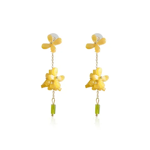 GUDS GAVE Alloy Resin Earrings Women's