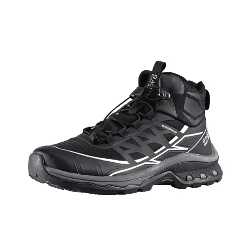 Auron Slip-resistant Abrasion-resistant Waterproof MID Top Mountaineering Shoes Men's Black Аурон Противоскользящий Устойчивый к износу Водонепроницаемый MID Топ Альпинистская Обувь Мужская Черная