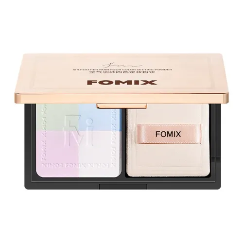 FOMIX Air Feather 4 цвета Настройка Пудра Пудра Oil Control Длинный Тяжелый Нелипкий Тон Кожи Корректирующий