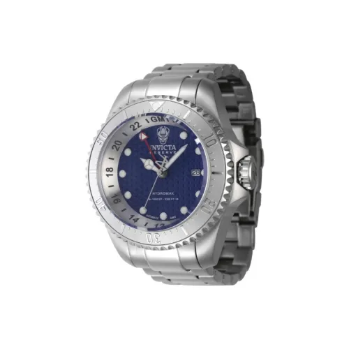 INVICTA Мужские часы Автоматический механический механизм ремешок из нержавеющей стали 52 мм синий циферблат