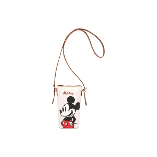 Disney Minnie Collection Mickey Collection Сумка через плечо из ПВХ Чехол для телефона Женский Розовый Экрю Розово-красный