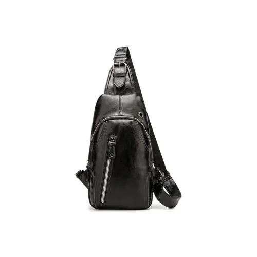 VIHUS Микрофибра Sling Сумка Сумка через плечо Стандартная Мужская Черная