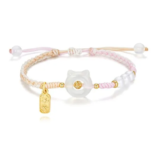 WANLIACC Ткань Kitten Peace Пряжка Браслет Унисекс