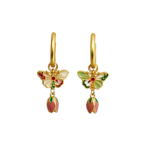 Серьги Summer Star с покрытием из 18К золота женские